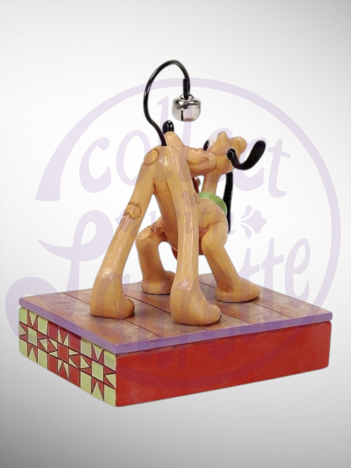 Jim Shore Disney Traditions -  Jolly Jingle Tail Pluto Christmas Figurine